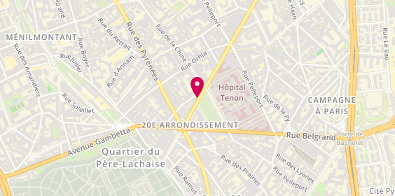 Plan de Crédit Agricole, 91 avenue Gambetta, 75020 Paris