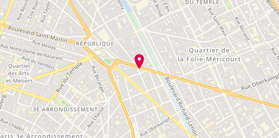 Plan de CIC Iberbanco, 16 avenue de la République, 75011 Paris