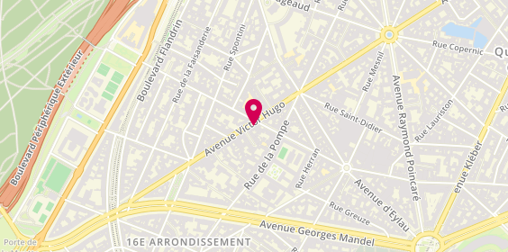 Plan de HSBC Agence Paris Victor Hugo, 153 avenue Victor Hugo, 75016 Paris
