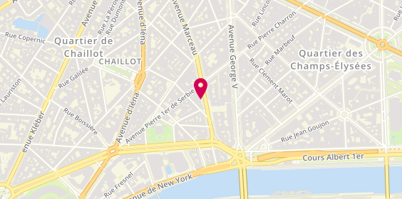 Plan de CIC Iberbanco, 23 avenue Marceau, 75116 Paris
