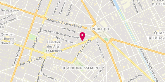Plan de Paris République, 87 rue de Turbigo, 75003 Paris