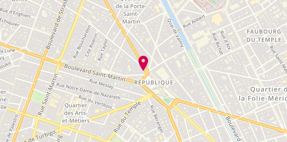 Plan de Banque Populaire Rives de Paris, 1 Boulevard de Magenta, 75010 Paris