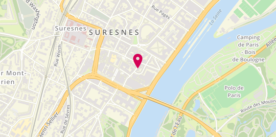 Plan de HSBC Fr Suresnes, 22 Rue des Bourets, 92150 Suresnes