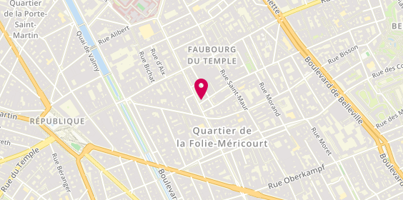 Plan de Bk Parmentier, 134 Avenue Parmentier, 75011 Paris