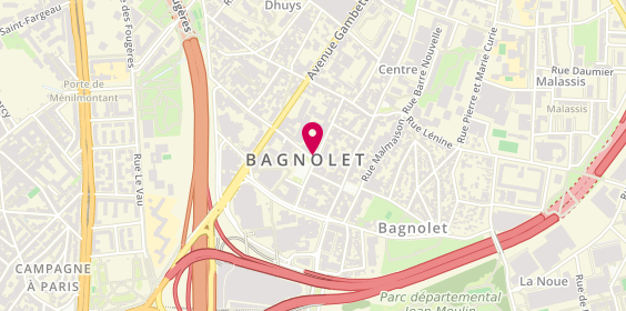 Plan de Bred Bagnolet, 2 Rue Hoche, 93170 Bagnolet