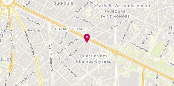 Plan de BNP Paribas - Paris Champs Elysees, 37 Av. Des Champs-Élysées, 75008 Paris