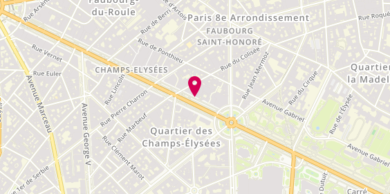 Plan de Banque Hana, 38 avenue des Champs-Élysées, 75008 Paris