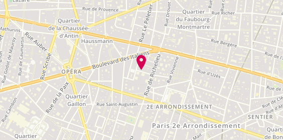 Plan de Attijariwafa Bank, 34 Rue Saint-Marc, 75002 Paris