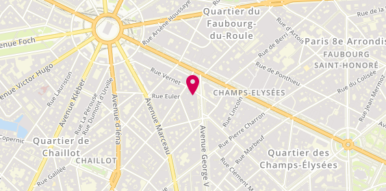 Plan de Al Khaliji France, 49 avenue George V, 75008 Paris