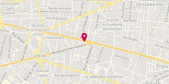Plan de BNP Paribas, 1 Boulevard Haussmann, 75009 Paris