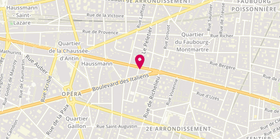 Plan de Bnp Paribas, 1 Boulevard Haussmann, 75009 Paris