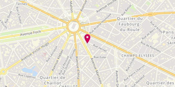 Plan de Paris Arc de Triomphe Bnppf, 80 avenue Marceau, 75008 Paris