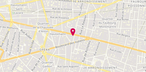 Plan de Banco de Sabadell, 7 Boulevard Haussmann, 75009 Paris