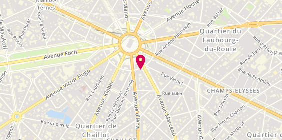 Plan de Goldman Sachs Paris, 85 avenue Marceau, 75008 Paris
