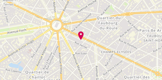 Plan de Unicredit Bank Gmbh, 117 Avenue des Champs Elysees, 75008 Paris