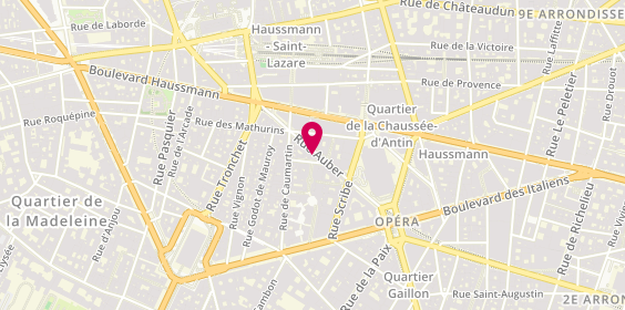 Plan de Banque Misr, 9 Rue Auber, 75009 Paris