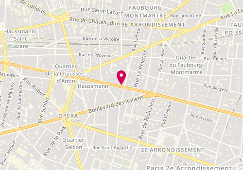 Plan de Hsbc Agence Paris Lafayette, 14 Haussmann, Bis, 75009 Paris