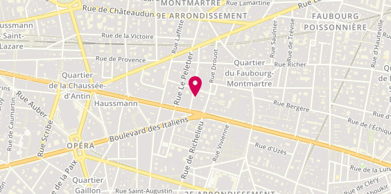 Plan de Attijariwafa bank Europe (Paris-Opéra), 6-8 Rue Chauchat, 75009 Paris