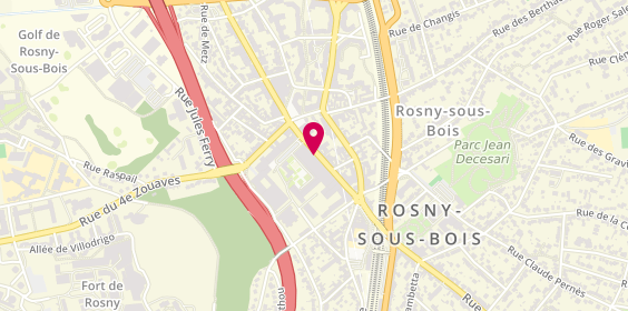 Plan de Rosny, 24 Rue du Général Gallieni, 93110 Rosny-sous-Bois