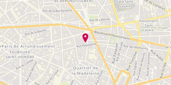 Plan de Banque Delubac & Cie, 10 Rue Roquépine, 75008 Paris