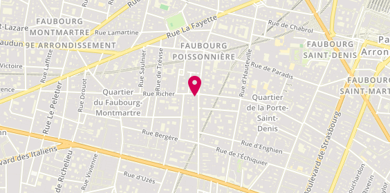 Plan de HSBC Agence Paris Bonne Nouvelle, 41 Rue du Faubourg Poissonnière, 75009 Paris