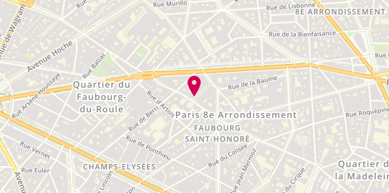 Plan de Banque Richelieu France, 1-3-5 Rue Paul Cézanne, 75008 Paris