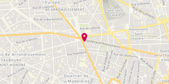 Plan de BNP Paribas - Paris Place Saint Augustin, 2 place Saint-Augustin, 75008 Paris