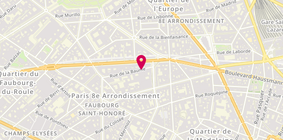 Plan de Gresham Banque Privée, 20 Rue la Baume, 75008 Paris