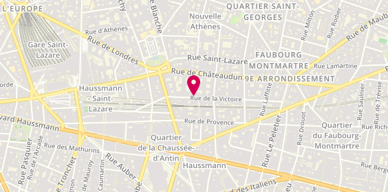 Plan de CIC Banque Privée, 60 Rue de la Victoire, 75009 Paris