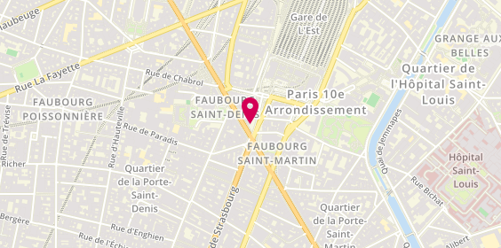 Plan de HSBC Agence Paris Gare de l'Est, 70 Boulevard de Magenta, 75010 Paris