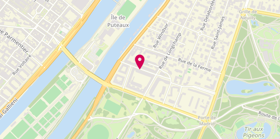Plan de CCF, 13 Bis Rue Ernest Deloison, 92200 Neuilly-sur-Seine