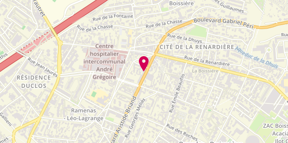Plan de BRED-Banque Populaire, 233 Boulevard Aristide Briand, 93100 Montreuil