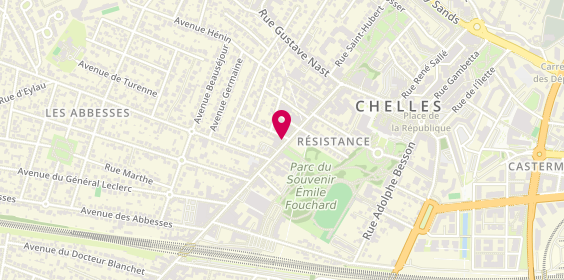 Plan de Caisse d'Epargne Chelles, 26 avenue de la Résistance, 77500 Chelles