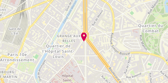 Plan de HSBC Agence Paris Jemmapes, 3 place du Colonel Fabien, 75010 Paris