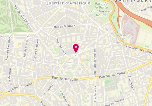 Plan de Rl Place des Fetes, 13 Rue Louise Thuliez, 75019 Paris