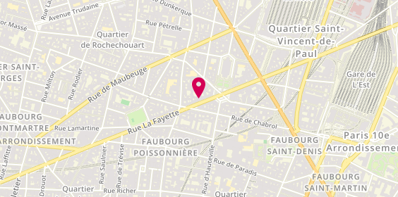 Plan de Paris Lafayette, 103 Rue la Fayette, 75010 Paris