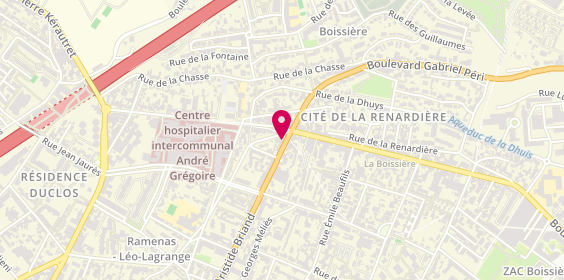Plan de LCL, 247 Boulevard Aristide Briand, 93100 Montreuil