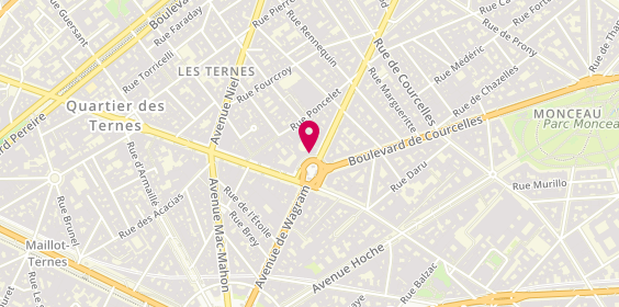 Plan de BNP Paribas - Paris Ternes Monceau, 9 place des Ternes, 75017 Paris