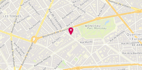 Plan de Banque Palatine - Paris - Courcelles, 86 Rue de Courcelles, 75008 Paris