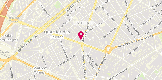 Plan de LCL Banque Privée, 1 avenue Niel, 75017 Paris