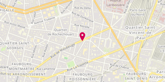 Plan de BRED-Banque Populaire, 80 Rue de Maubeuge, 75009 Paris