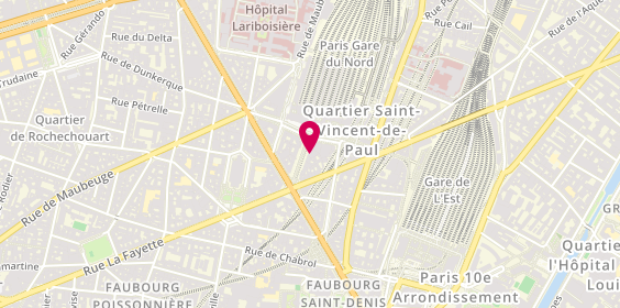 Plan de Bnp Paribas, 10 Boulevard de Denain, 75010 Paris