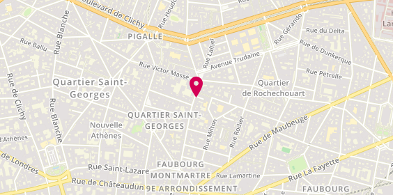 Plan de BRED-Banque Populaire, 52, Rue des Martyrs
2 Sq. Trudaine, 75009 Paris
