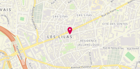 Plan de LCL Banque et assurance, 18 Boulevard de la Liberté, 93260 Les Lilas