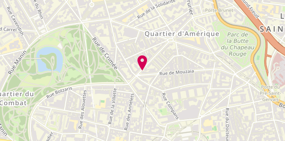 Plan de Sg, 1 Rue de Mouzaïa, 75019 Paris
