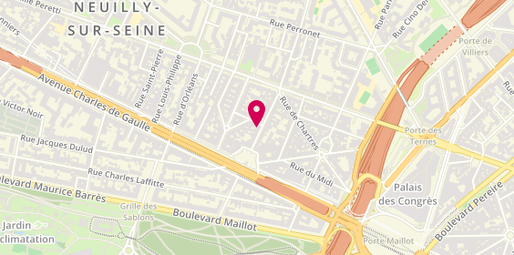 Plan de BRED-Banque Populaire - Espace patrimonial, 17 Rue Madeleine Michelis, 92200 Neuilly-sur-Seine