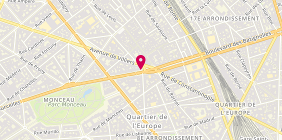 Plan de BNP Paribas - Paris Courcelles 17e, 2 Boulevard de Courcelles, 75017 Paris