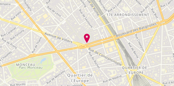 Plan de Bred Paris Legendre, 102 Boulevard des Batignolles, 75017 Paris