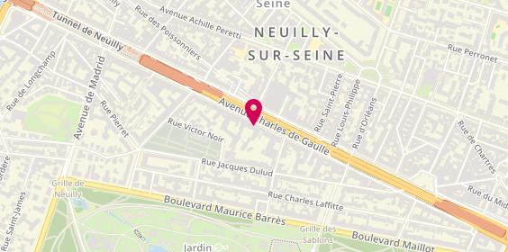 Plan de LCL Banque Privée, 127 avenue Charles de Gaulle, 92200 Neuilly-sur-Seine