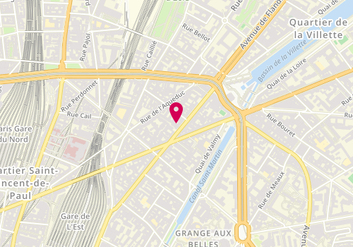 Plan de Cafe de la Banque, 237 Rue du Faubourg Saint-Martin, 75010 Paris